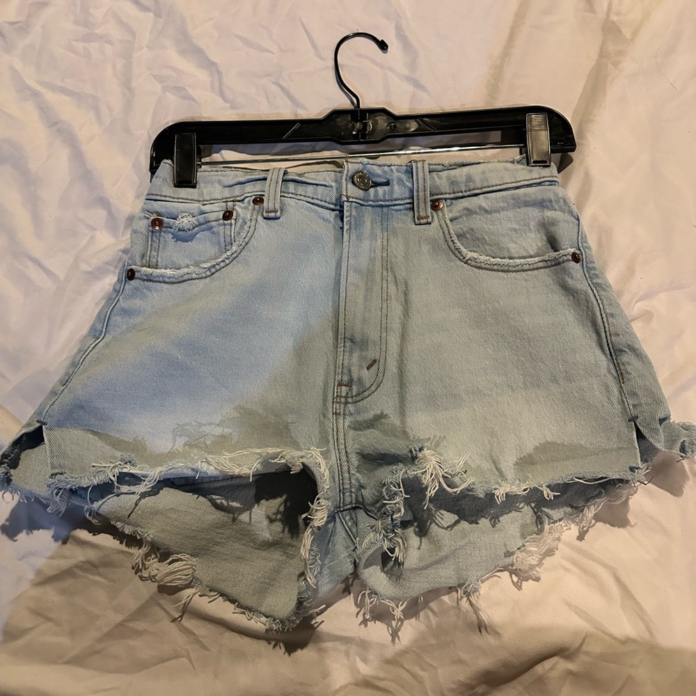 Light Blue Denim Women's Shorts